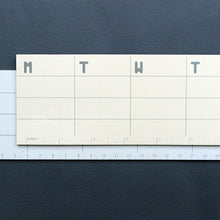 Load image into Gallery viewer, PAPERWAYS GLUEMEMO WEEKLY - 03. RULER(inch)