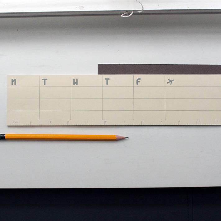 PAPERWAYS GLUEMEMO WEEKLY - 03. RULER(inch)