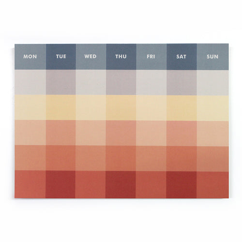 PAPERWAYS PALETTE MONTHLY PAD - 2. BEFORE SUNSET
