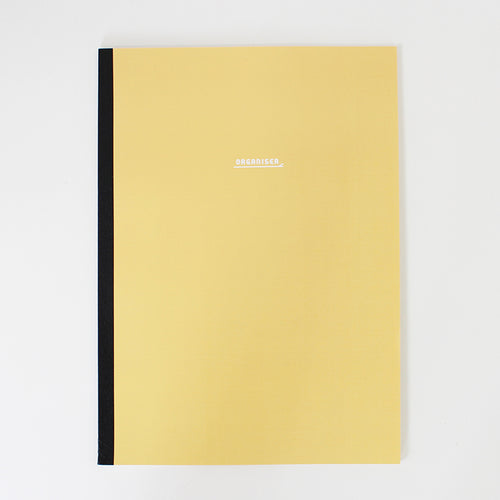 PAPERWAYS NOTEBOOK L - ORGANIZER2 - FLAX YELLOW