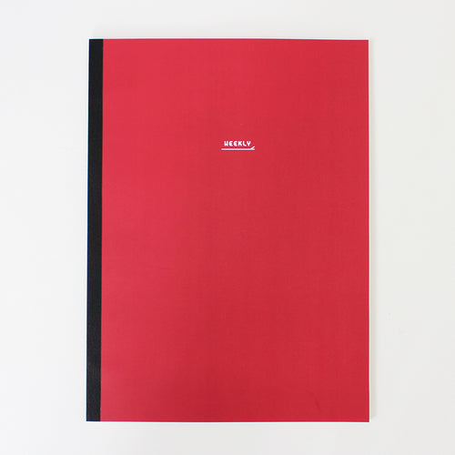 PAPERWAYS NOTEBOOK L - WEEKLY1 - RED