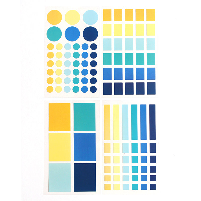 PAPERWAYS PALETTE LABEL STICKER SET - 4. MIDNIGHT IN PARIS – Pansydaisy's